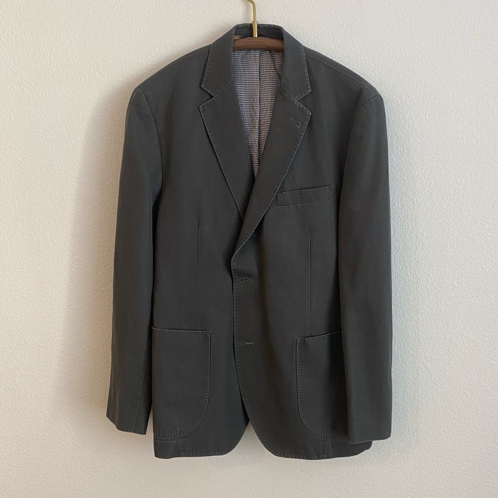 Kroon Men's Linen Blend Unstructured Blazer Suit - 42R